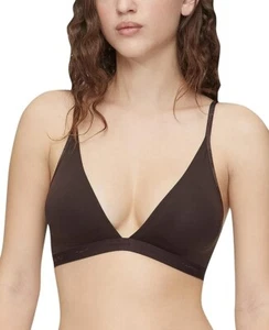 Bralette triángulo ligeramente forrado Woodland M Calvin Klein nuevo con etiquetas - Imagen 1 de 5
