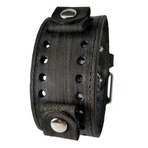 Nemesis Wristwatch band Black Leather VSTH - Picture 1 of 5
