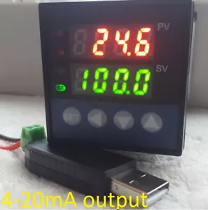 Registratore Controller Temperatura PID 4-20mA Uscita Analogica °C °F + USB RS485 su PC - Foto 1 di 2