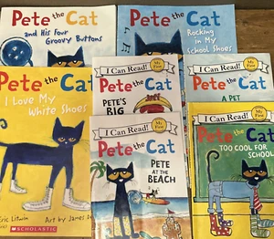Pete The Cat Books Lot Of 7 Paperback Titles Learn to Read Picture Book - Bild 1 von 8