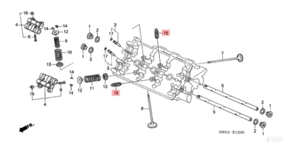 Conjunto de movimiento NSX HONDA ACURA GENUINO OEM, perdido (delantero) ☆ 14820-PCB-003 ☆ Foto 1 de 2