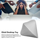 Metal Oloid Elegant Desktop Sculpture Stainless Steel Oloid Desktop Toy Portable