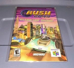 San Francisco Rush 2049 Nintendo 64 N64 MANUAL ONLY - Picture 1 of 2