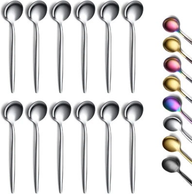 Cucchiaino Da Caffè Da 12 Pezzi, Acciaio Inossidabile Bright Polished, Mocca Lat - Immagine 1 di 4