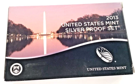 2013 U.S. Mint Silver Proof Set w/ COA Cover