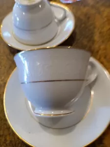 2 NORITAKE TASSEN & UNTERTASSEN GUENEVERE MUSTER 6517, VINTAGE TOP - Bild 1 von 3