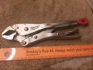 Milwaukee 48-22-3010 8" Torque Lock Curved Jaw Locking Pliers Max Bite - Picture 1 of 5