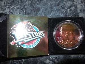 highland mint grant hill 1.5 ounce .999 fine silver w 24kt gold overlay coin - Picture 1 of 3