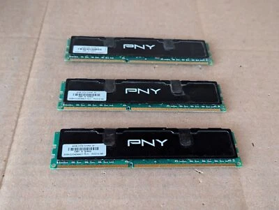 LOT OF 3 PNY 8GB XLR8 8GBH2X04E99927-15-H DD3 PC3-12800U RAM - Image 1 of 4
