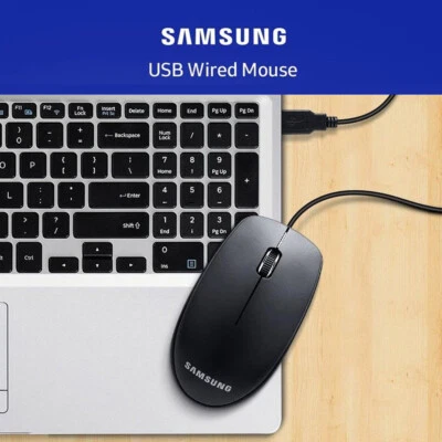 SAMSUNG Advanced Wired Mouse SPA-JMA1PUB Hyper Fast Scrolling Tilt Optical USB - Image 1 of 4