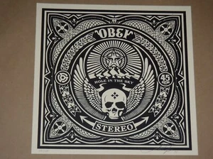 Shepard Fairey Hole in the Sky album cover Obey Giant signed art print poster - Picture 1 of 4
