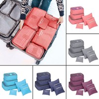6Pcs Waterproof Travel Clothes Storage Bags Luggage Organizer Pouch Packing Cube