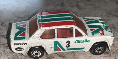 Vtg Matchbox Superfast Fiat Abarth Alitalia 1982 #3 Diecast Race Car 80s - Image 1 of 4