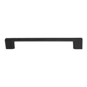 Tirador de barra de gabinete Pride Miami Square 6 1/4" (160 mm) Ctr negro mate P83572-BK - Imagen 1 de 3