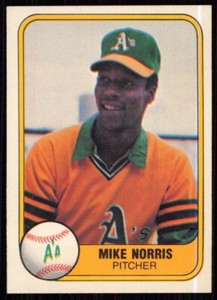 1981 Fleer Mike Norris Oakland Athletics #573