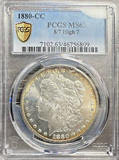 1880-CC $1 Morgan Dollar PCGS MS-63  8/7 High 7