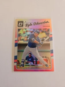KYLE SCHWARBER 2017 DONRUSS RETAIL PINK PRIZM CHICAGO CUBS - Picture 1 of 2