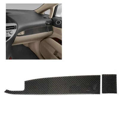 For Lexus RX350 RX450H 2010-2012 Carbon Fiber Copilot Dashboard Panel Cover Trim - Image 1 of 4