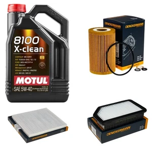 Denckermann Inspección Set 5 L Motul 8100 X-Clean 5W-40 para Kia Rio ( III - Imagen 1 de 8