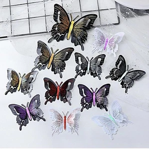 12Pcs 3D Butterfly Wall Decals Removable Stickers Home Decoration-Lot of 8 Pack - Picture 1 of 9