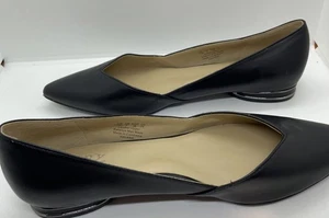 Vestido plano de tacón bajo Naturalizer "La Habana" para mujer en cuero negro talla 7,5 M - Imagen 1 de 11