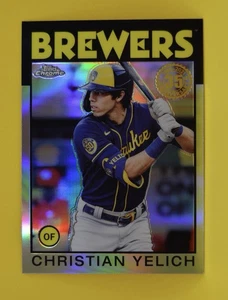 Christian Yelich 2021 Topps Chrome #86C-7 - Picture 1 of 2