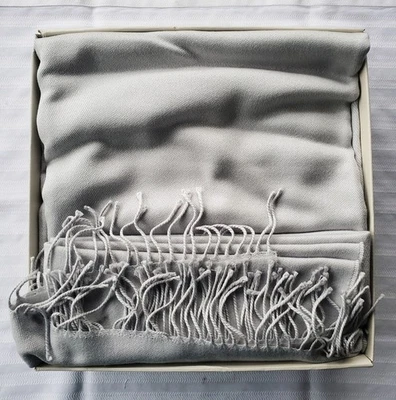 Horquilla 1957 Italia en caja paloma de lujo gris lana de cordero/seda/cachemira - NUEVO Foto 1 de 4