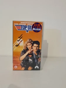 Top Gun - VHS Video 1987 - PAL - Tom Cruise Vintage Rare Collectible VHS SEALED - Picture 1 of 11