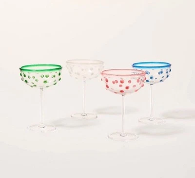 Новый Kate Spade New York X цель в горошек купе очки акриловый набор из 4 - Изображение 1 из 4