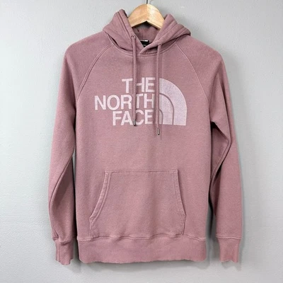 Sudadera con Capucha Pullover The North Face Rosa Malva Gráfico Logo Talla XS Tejida Foto 1 de 4
