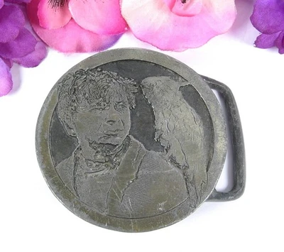 De colección 1975 Buck-L-Up Baretta & Bird Hebilla de Cinturón Peltre TV Det Robert Blake Foto 1 de 4