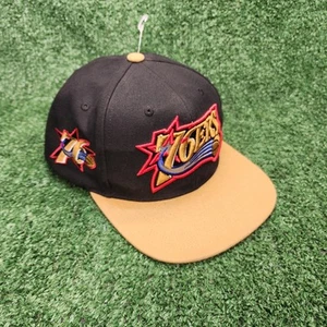 Philadelphia 76ers Mitchell And Ness Snapback Hat With Side Logo - Picture 1 of 8