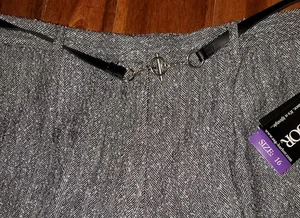 Sag Harbor Damen grau Tweed Hose gefüttert Gr. 16 Neu mit Etikett Chevron Fischgrät NEU - Bild 1 von 10