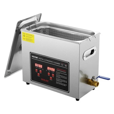 VEVOR 6L Ultrasonic Cleaner with Timer Heating Machine Digital Sonic Cleaner - Image 1 of 4