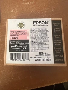 Epson T580B UltraChrome Tinte Vivid Light Magenta NEU IM KARTON 80ml C13T580B00 - Bild 1 von 1