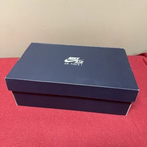 Nike Air AF 1 Empty Shoe Replacement Box 13” X8”X 4.5” Black Silver Tissue - Picture 1 of 11