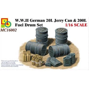 Maquette Wwii German 20l Jerry Can And 200l Fuel Drum Set Classy Hobby 16002 1/1 - Photo 1/3