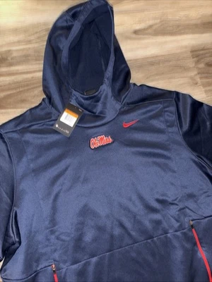 NUEVA Sudadera con Capucha de Viaje Nike Therma Para Hombre XXL Ole Miss Rebels Manga Corta Con Etiquetas Foto 1 de 4