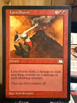 MTG Magic the Gathering Weatherlight Lava Storm - Image 1 of 2
