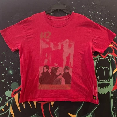Camisa U2 The Unforgettable Fire Red de Trunk Talla Limitada XL Alt Rock Band Años 80 90 Foto 1 de 4