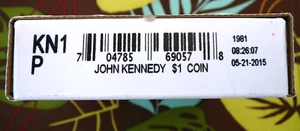 2015-P John Kennedy Presidential Dollar $1 Coin Roll KN1- In Original sealed box - Picture 1 of 2