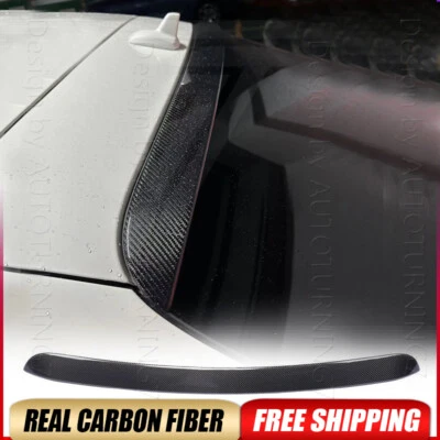 REAL CARBON Rear Roof Spoiler Top Wing For Benz GLE350 GLE450 550 GLE63 15-19 - Image 1 of 4