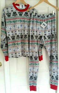 NEU MIT ETIKETT HANNA ANDERSSON STAR WARS FAIR ISLE UNISEX ERWACHSENE PYJAMA SET HERREN DAMEN XS - Bild 1 von 6