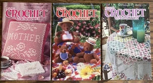 Annie's Crochet Newsletter Crochet Patterns 3 Book Lot 1993-94 No 63-64, 67 Toys - Picture 1 of 4
