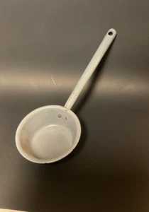Vintage Gray Graniteware Large Ladle /Dipper 13” - Picture 1 of 11