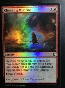 Lámina de limpieza de incendios forestales Magic The Gathering Zendikar Rising casi nuevo ¡envío gratuito!¡! - Imagen 1 de 2