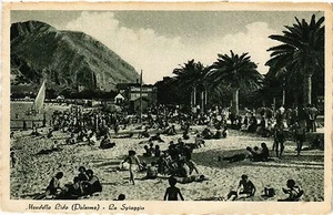 CPA AK PALERMO Mondello Lido La Spiaggia. ITALY (468918) - Picture 1 of 1