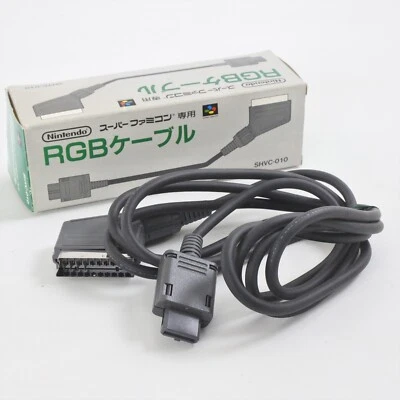 Nintendo Super Famicom Official RGB Cable SHVC-010 Tested JAPAN Game Ref 0118 - Image 1 of 4