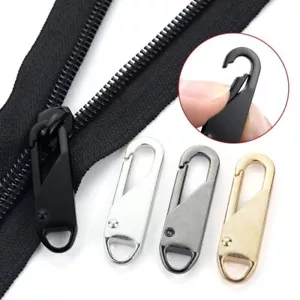 5pcs Zipper Slider Puller Instant Zipper Repair Kit Replacement for Bag - Picture 1 of 17