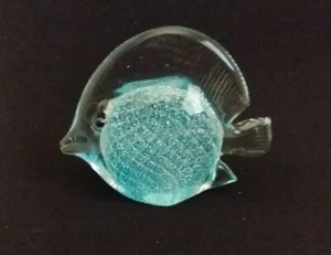 New art glass tropical fish BLUE paperweight display - Picture 1 of 4